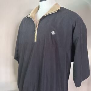RESERVE Sport Haley Men L Windbreaker 1/4 Zip Short Sleeve Golf Tennis soft